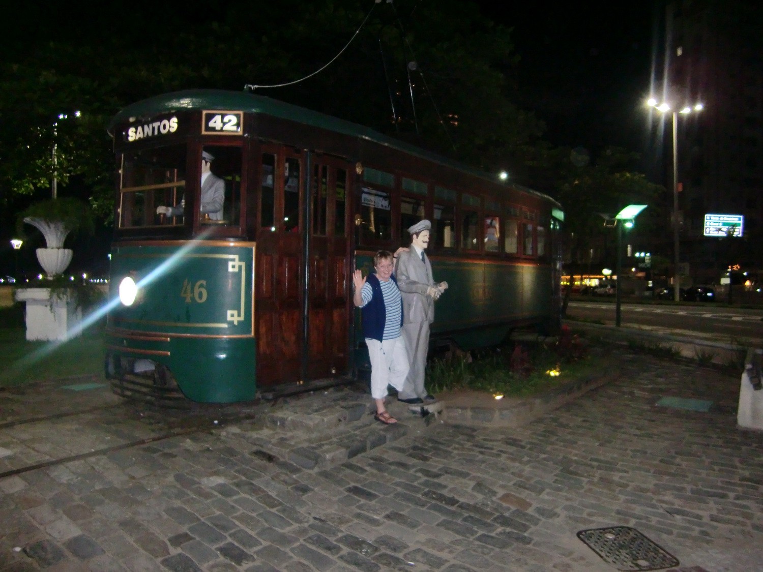 Old tram of Santos